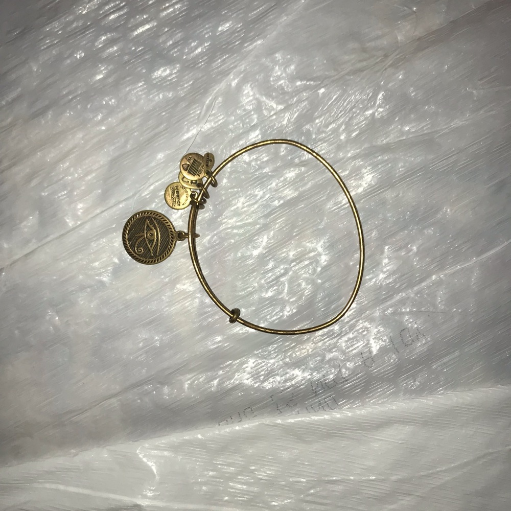 Egyptian eye gold Alex and Ani bangle
